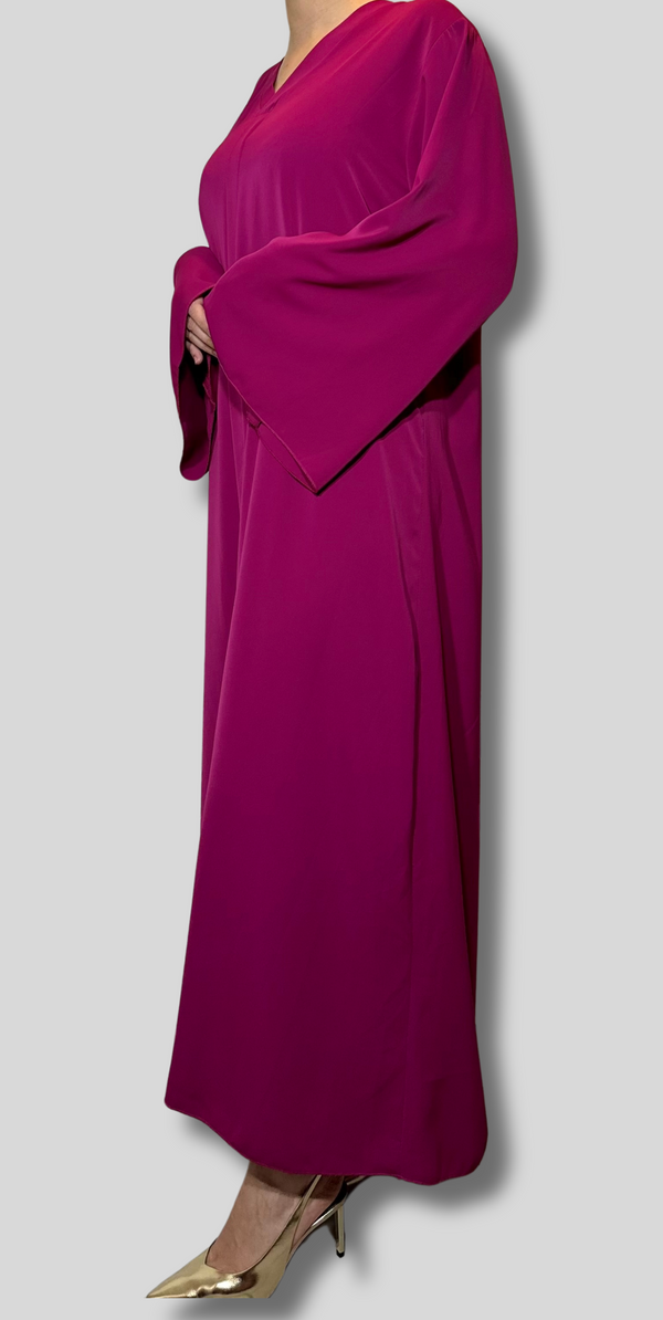 Abaya Soie de Médine - Mauve